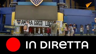 Argentina: i tifosi rendono omaggio a Maradona