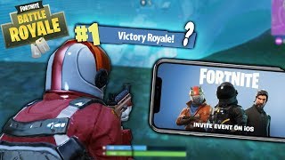 HOW TO PLAY FORTNITE ON MOBILE!! & NEW FORTNITE SOLO MOBILE GAMEPLAY!! 1st Victory Royale?!