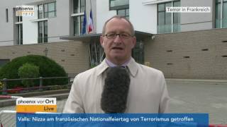 Anschlag in Nizza: Erhard Scherfer zu Reaktionen aus Berlin am 15.07.2016