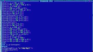 Код программы в pascal