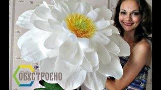 Как сделать РОМАШКУ из гофрированной бумаги. Часть 1