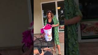 Aunt Sissy gives Sammie a wedding dress