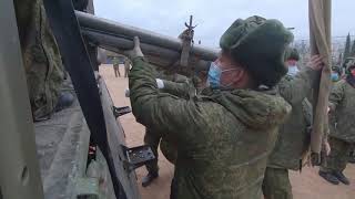 Начало развертывания полевого госпиталя МОСН Черноморского флота в Ялте