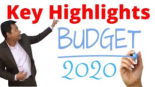 Budget 2020 | Union Budget 2020 Key Highlights | Income Tax Slab FY 2020-21