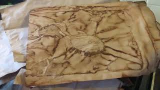 Tea dyed paper 30 pieces together time saver
