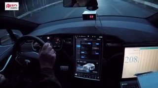 Tesla Model X. Разгон на динамометрической дороге Дмитровского автополигона