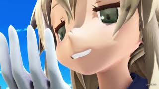 【巨大娘 giantess】住宅街で小人丸呑み/giantess vore video No.5【MMD】