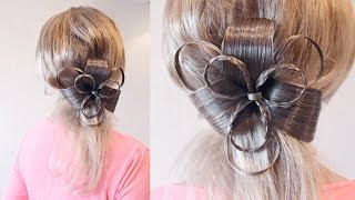 Хвост с начёсом | Своими руками | Лена Роговая | Hairstyles by REM | Copyright ©