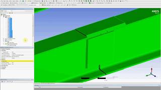 ANSYS. Расчет монтажного стыка