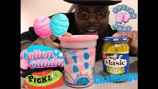 COTTON CANDY PICKLE CHALLENGE | BECKY EATS MUKBANG & BLOVESLIFE2 CHALLENGE|