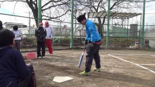 三科真澄監督によるバッティング指導