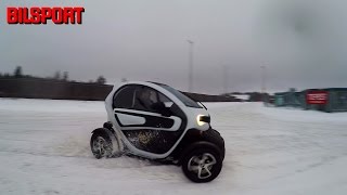 Renault Twizy - elbil med långa sladdar (på vintern)