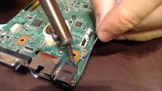 Power port repair on asus g53j g53jw had a broken charging port socket input connector