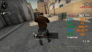 GeForce GTX 1650 -- Intel Core i3-9100F -- CSGO Counter Strike Global Offensive Benchmark Low