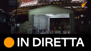 Olimpiadi di Tokyo 2020: situazione all’esterno dello stadio nazionale durante i 100 metri maschili