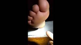 Sleepy feet tickling