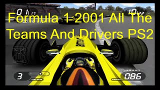 Formula 1 2001 All The Drivers Teams And Tracks PS2