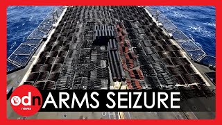 US Navy Intercepts MASSIVE Weapons Shipment Aboard Dhow in Arabian Sea