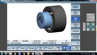 Exemplo de utilização do ciclo de sub spindle no Sinumerik Siemens