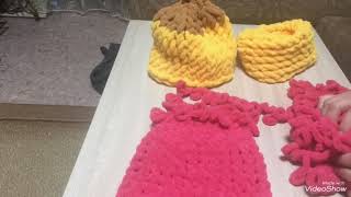 Что я научилась вязать из пряжи Alize Puffy .