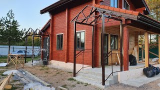Изготовление навеса. От проектирования до установки.