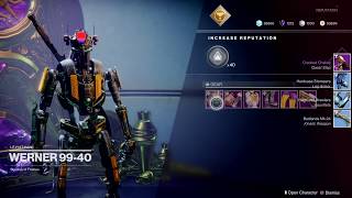 Receive Cracked Chalice - Grow Fat From Strength (Meet Werner 99-40 - Destiny 2: Opulence)