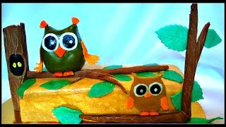 Как слепить сову из мастики/As the blind OWL of mastic