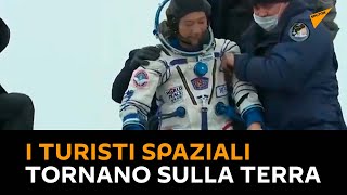 I turisti spaziali giapponesi Yusaku #Maezawa e Yozo Hirano tornano sulla #Terra