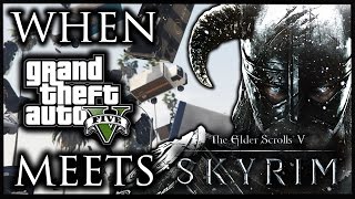 When Skyrim Meets GTA 5 | Rockstar Editor video  | FUS RO DAH!