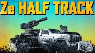 Crossout German 100mm HALF TRACK! (Crossout Gameplay)