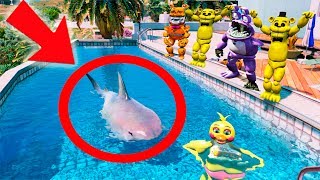 ВЕЧЕРИНКА БОННИ - АНИМАТРОНИКИ В ГОРОДЕ игра ФНАФ 5 НОЧЕЙ GTA 5 Mods FNAF For Kids
