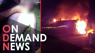Bodycam Shows Child's MIRACULOUS Rescue From Burning House