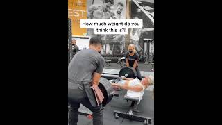 Hip Thrusts - How Much Weight Do You Think This Is? Guess #Shorts #RebeccaLouise