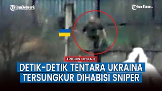 Detik-detik Militan Ukraina Kena Peluru Senapan Sniper Prajurit Rusia, Auto Tumbang