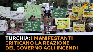 #Turchia: i #manifestanti criticano la reazione del governo agli incendi