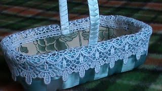 DIY/МК/ Как сделать корзинку для Пасхальных декоративных яиц, часть 1