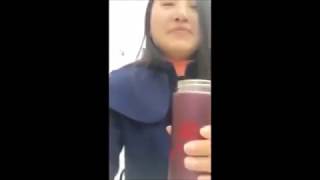 Chinese girl farts