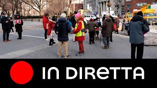 New York: attivisti del movimento per la pace protestano contro il conflitto in Yemen