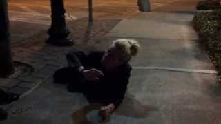 Drunk girl in Mount Dora, FL (She does a faceplant