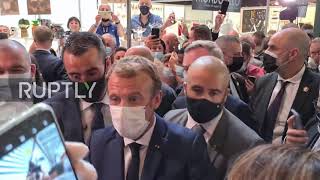 France: Protester throws egg at President Macron