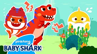 ????Baby Shark Turns into Dinosaur! | Baby Shark Colors | Dinosaur for Kids 