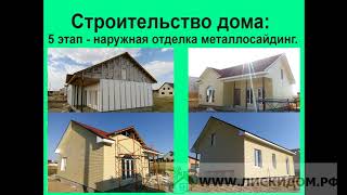 Строительство дома в городе Лиски по индивидуальному проекту.