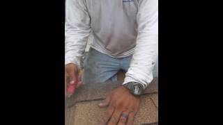 How to cut hip and ridge cap shingles