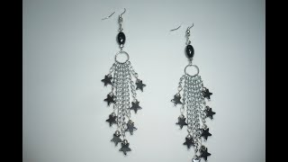ARETES DE PIEDRA ACERINA EN FORMA DE ESTRELLITAS