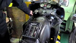 koi R100RS Twin shock engine　maintenance　carburetor　adjust