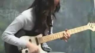 Girl playing FUNKY music