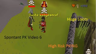 Spontant PK Video 6 | High Risking | Huge Loots | 500M~ | [Runescape 2007]