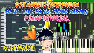 [GIVEAWAY] Ost Naruto Shippuden - Blue Bird by Ikimono Gakari - Piano Tutorial