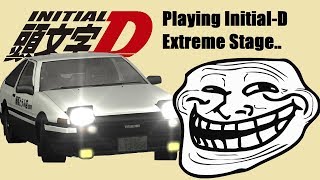 When a gamer plays INITIAL D Extreme Stage