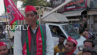 India: Country's 'tallest man' joins Samajwadi Party on campaign trail for Uttar Pradesh elections